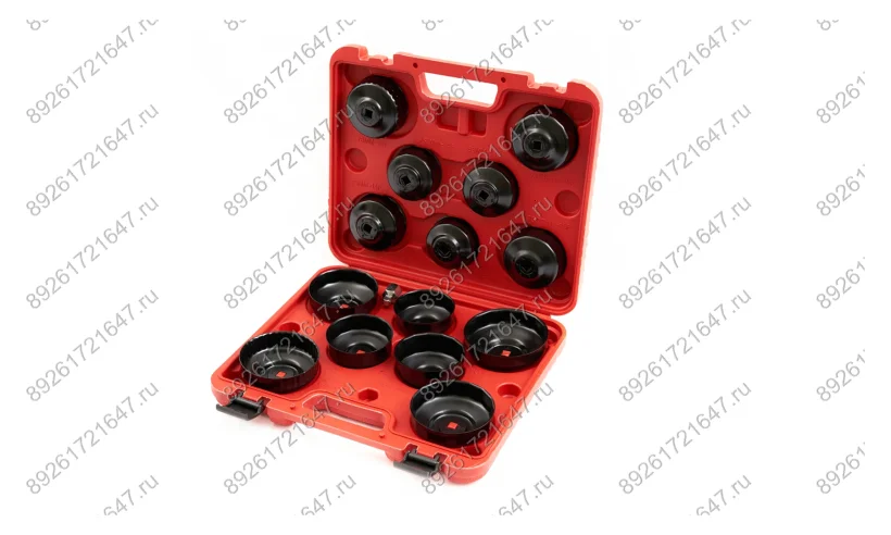 ST075 Комплект чашек для демонтажа маслянных фильтров 65-100мм, 15шт фото