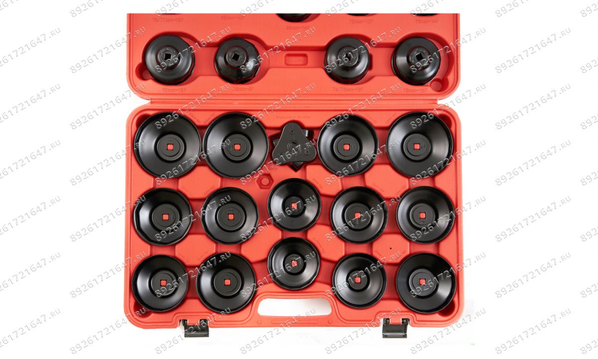  ST076 Комплект чашек для демонтажа масляных фильтров 65-120мм, 30шт (1)