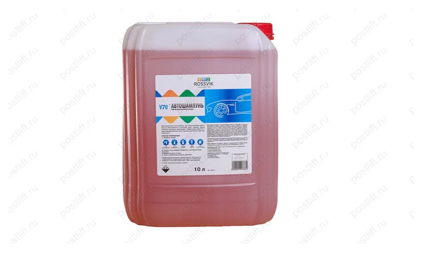 Автошампунь для бесконтактной мойки Rossvik V-70, 10л (12кг) фото
