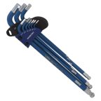  Ключи 6-гранные длинные с шаром 9шт в держателе проф WP222011 WORKPRO мни (0)