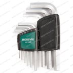  H0109S Набор ключей шестигранных ROSSVIK, 9пр мни (1)