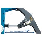  Станок шиномонтажный 380V автомат, 2х скоростн, зажимы 16-30 (серый) NORDBERG 4643 мни (6)