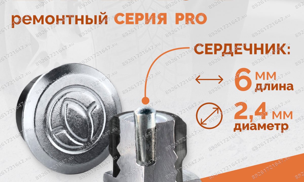  Шип ремонтный ROSSVIK 12-10-2 серия PRO (коробка 500шт) (1)