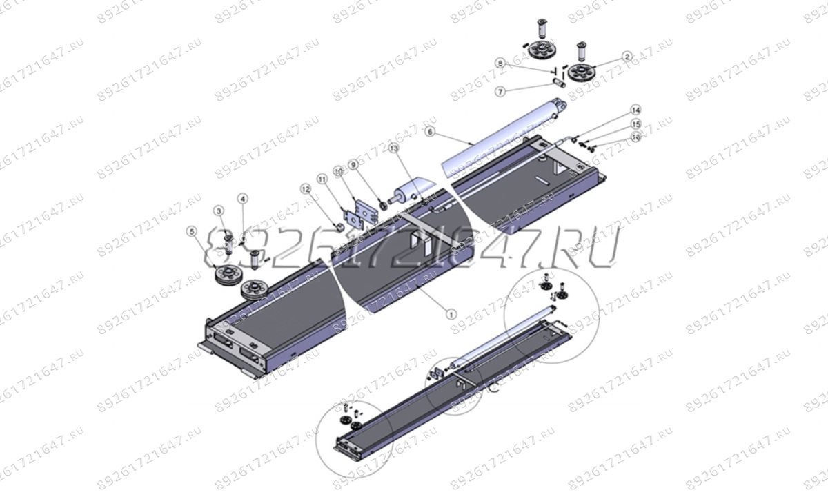 Шкив для подъёмника 4-х стоечного TROMMELBERG TST 440А, 455A, 1 ручейковый (0)