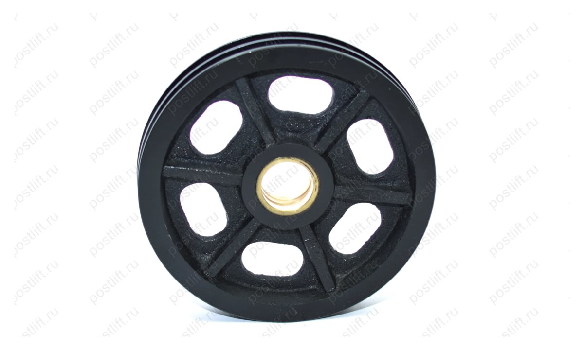   B5032 Шкив для подъёмника OMA 526, 526A, 526B, 521L, 523, 522, 2-х ручейковый 230х40 (1)