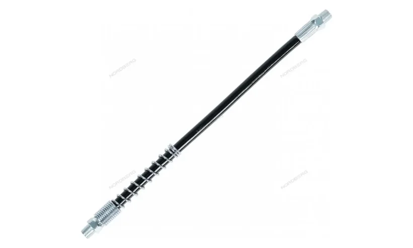 Шланг усиленный с пружиной для плунжерного шприца, L=250 мм NORDBERG NO9310 фото