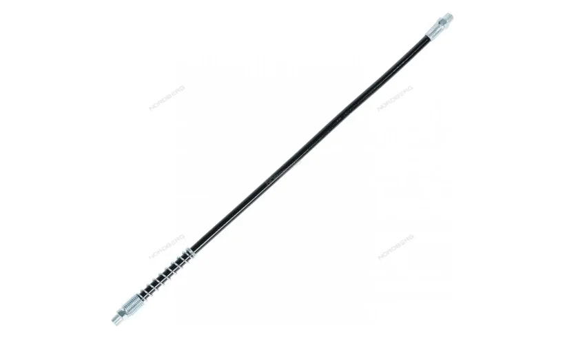 Шланг усиленный с пружиной для плунжерного шприца, L=450 мм NORDBERG NO9318 фото