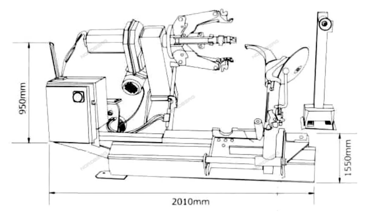  Шиномонтажный станок для грузовых авто Nordberg 46TRK (1)