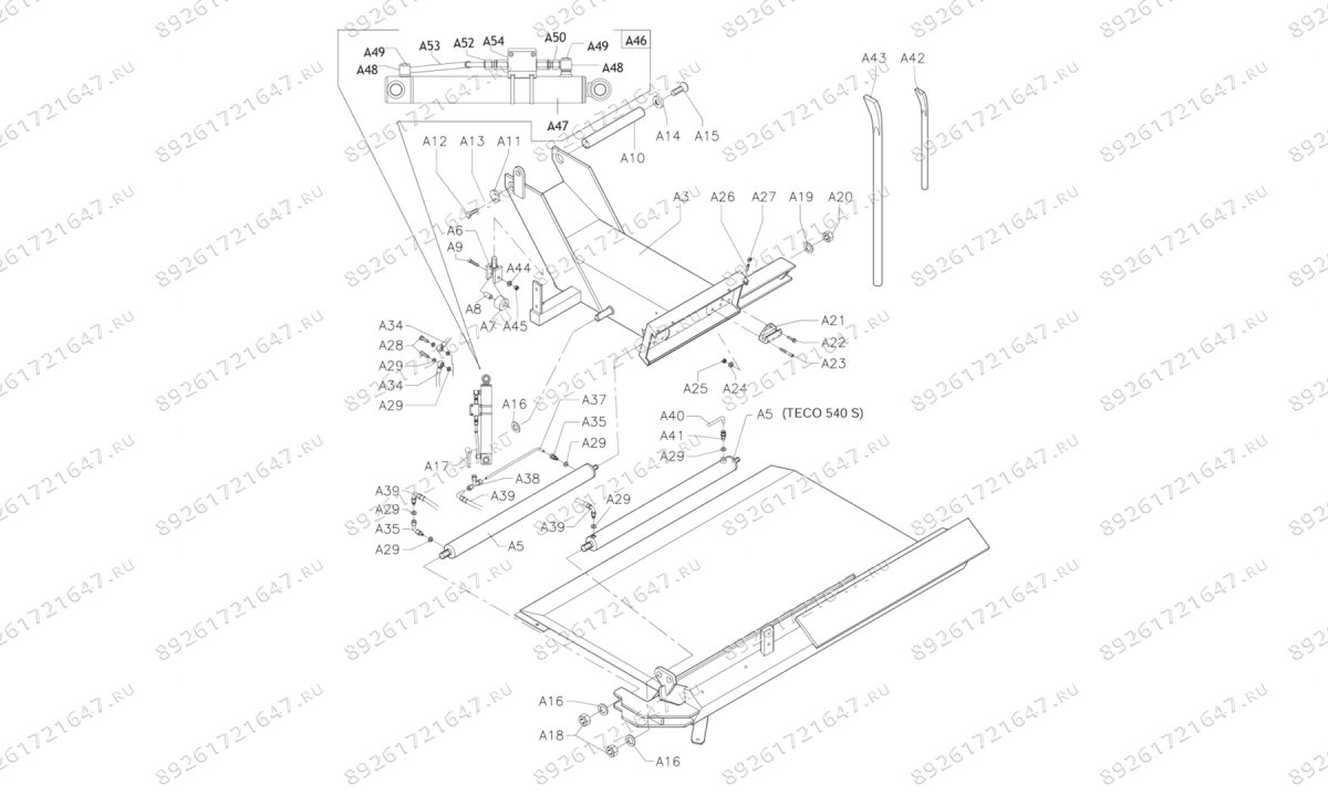  Станок шиномонтажный грузовой TECO 540S (0)
