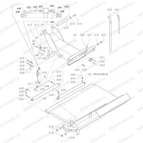 Станок шиномонтажный грузовой TECO 540S