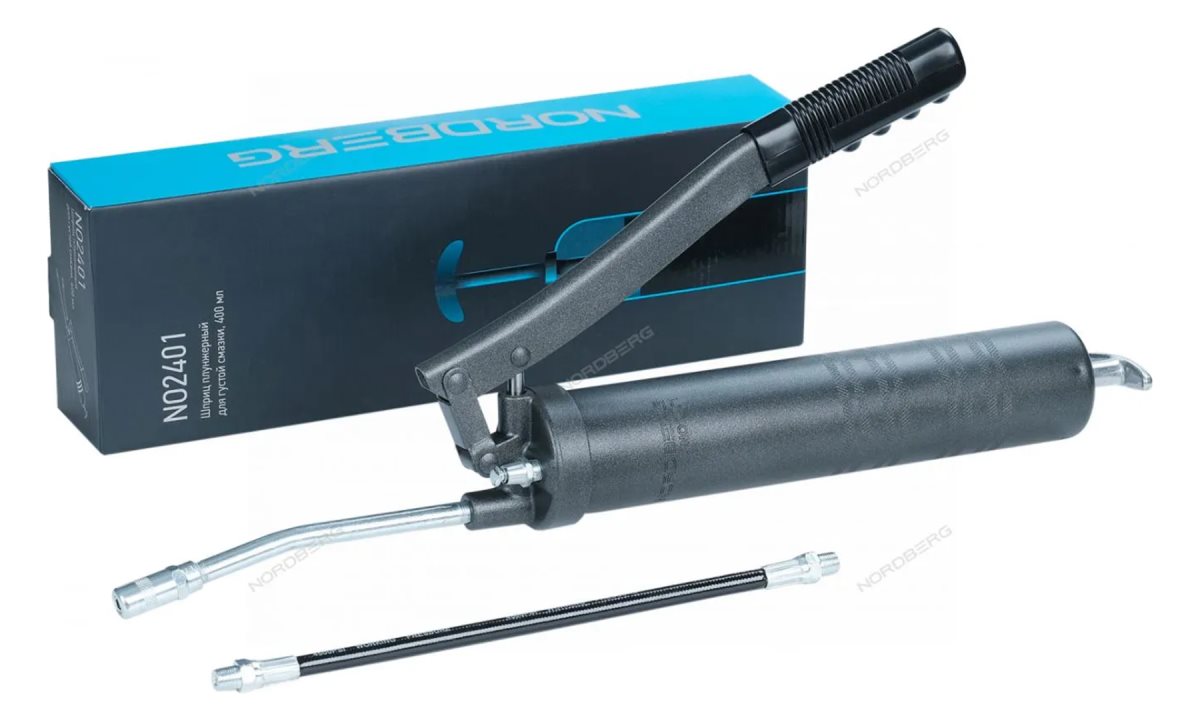  Шприц плунжерный для густой смазки, 400 мл NORDBERG NO2401 (0)