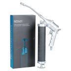  Шприц плунжерный пневматический для густой смазки, 400мл, с поворотом рукоятки NORDBERG NO3401 мни (0)