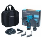 Шуруповерт аккумуляторный макс Ø сверла 10мм, 12В, 30Нм с 2 аккумуляторами и зарядным устройством NE103K+NE9012 фото