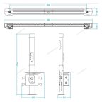  Стенд сход-развал 3D модель для ям и подъемников NORDBERG C802 мни (10)