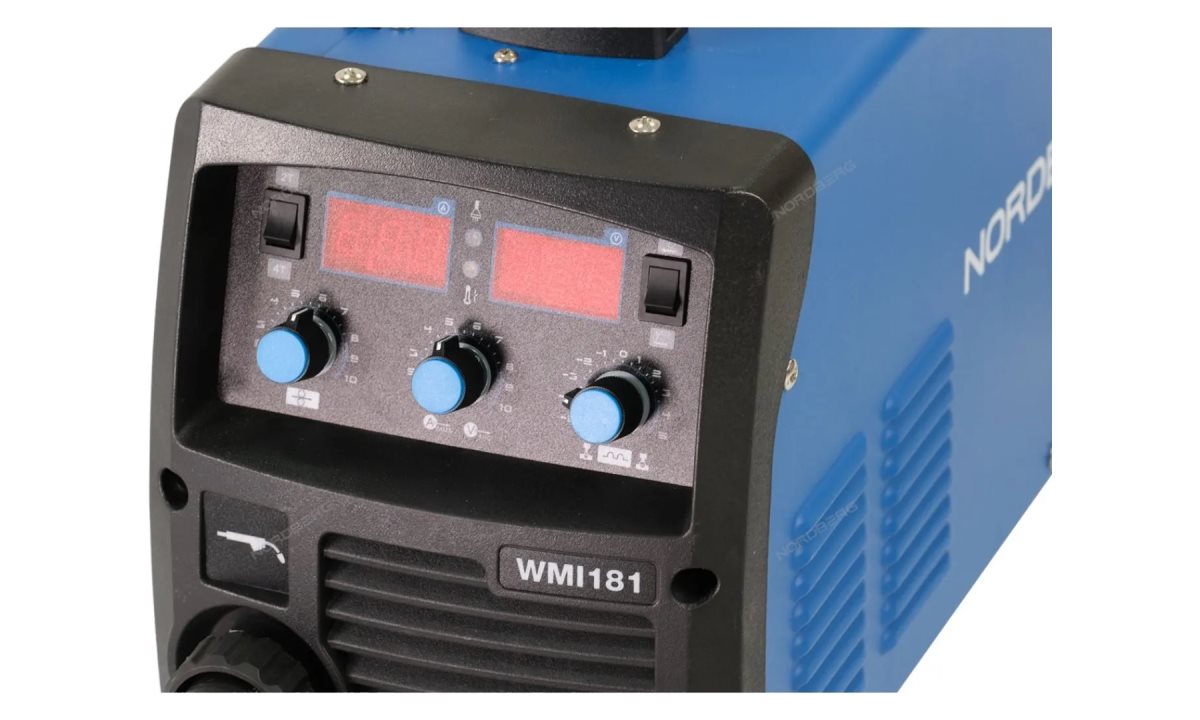  АППАРАТ СВАРОЧНЫЙ инверторный MIG+MMA, 220V NORDBERG WMI181 (1)