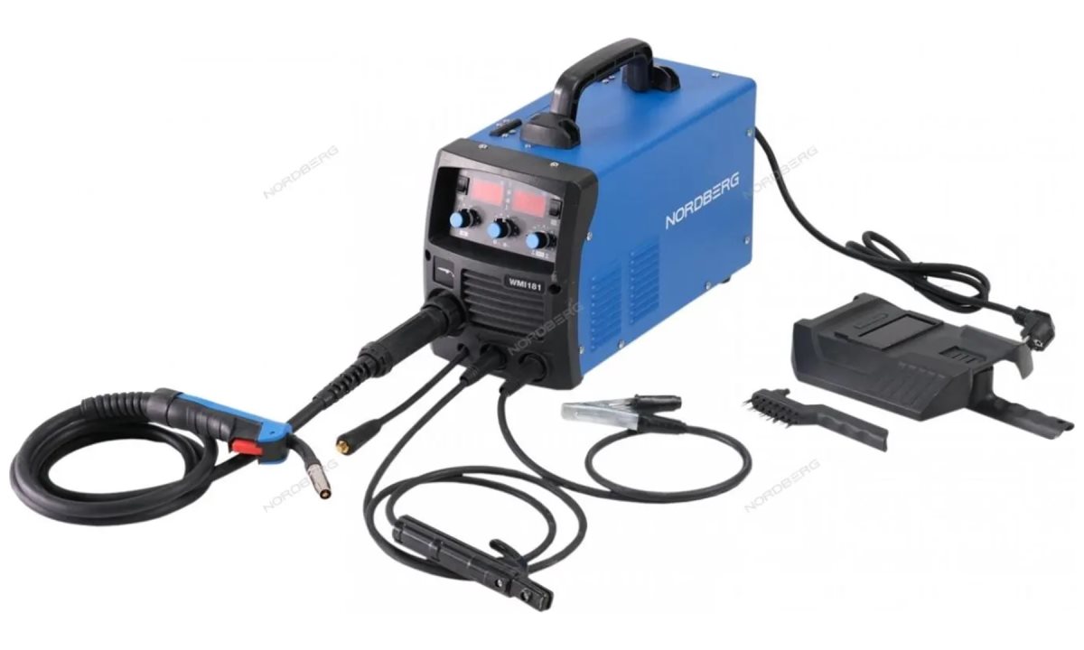  АППАРАТ СВАРОЧНЫЙ инверторный MIG+MMA, 220V NORDBERG WMI181 (0)