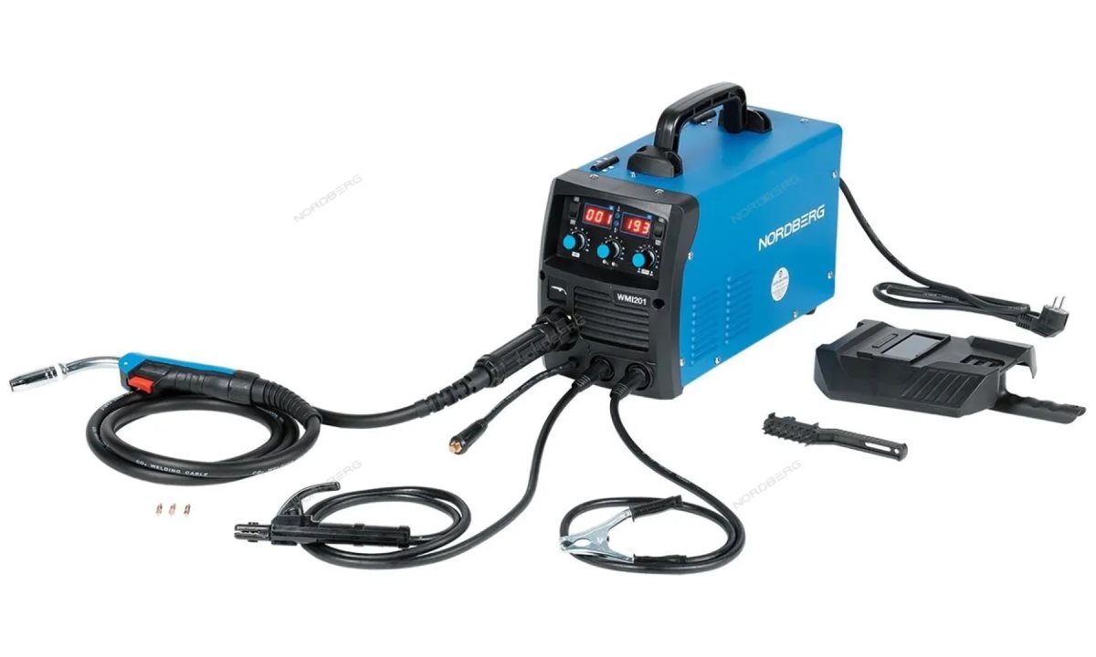  АППАРАТ СВАРОЧНЫЙ инверторный MIG+MMA, 220V NORDBERG WMI201 (0)