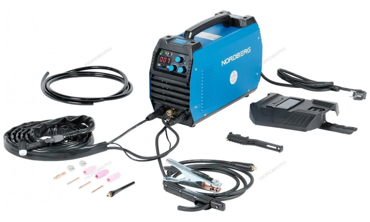  АППАРАТ СВАРОЧНЫЙ инверторный TIG+MMA, 220V NORDBERG WT200 (0)