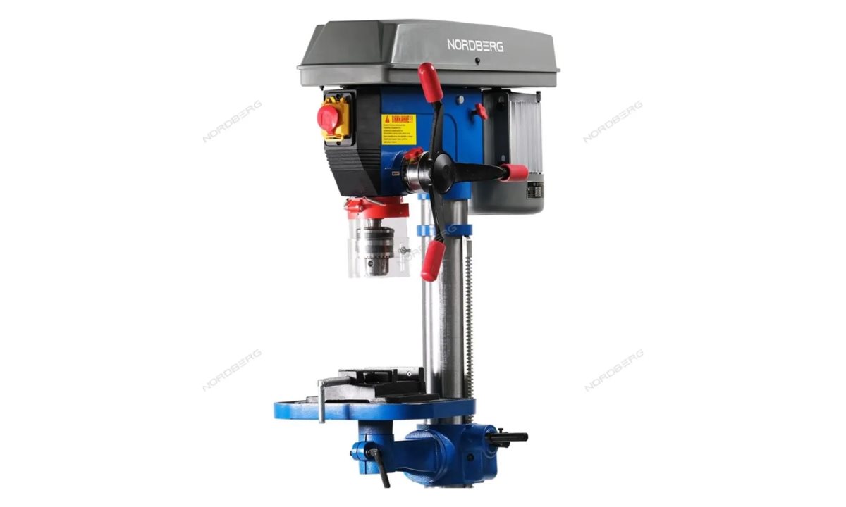  СТАНОК СВЕРЛИЛЬНЫЙ (900Вт, 20мм, макс расст до стола 685мм, 12 скоростей, тиски) NORDBERG ND25120 (1)