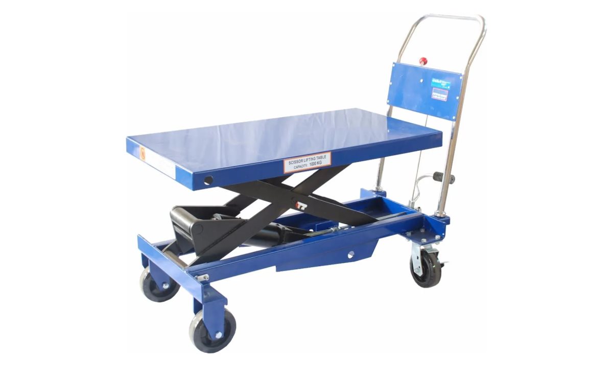  Тележка гидравлическая платформенная TJ-100 AE&T 1000кг (1)