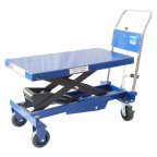  Тележка гидравлическая платформенная TJ-100 AE&T 1000кг мни (1)