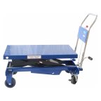  Тележка гидравлическая платформенная TJ-100 AE&T 1000кг мни (5)