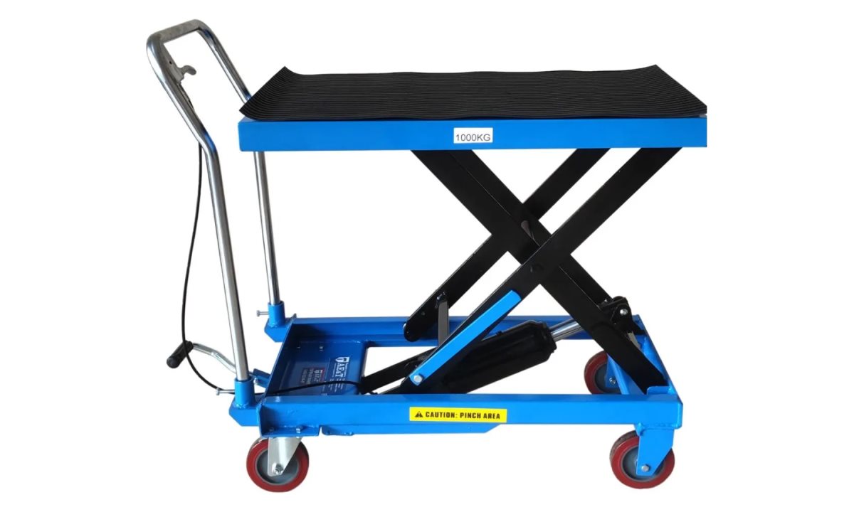  Тележка гидравлическая платформенная TLF-100 AE&T 1000кг (1)