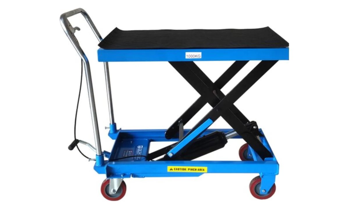  Тележка гидравлическая платформенная TLF-100 AE&T 1000кг (0)