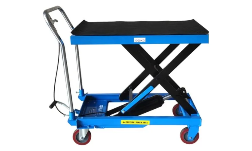 Тележка гидравлическая платформенная TLF-100 AE&T 1000кг фото