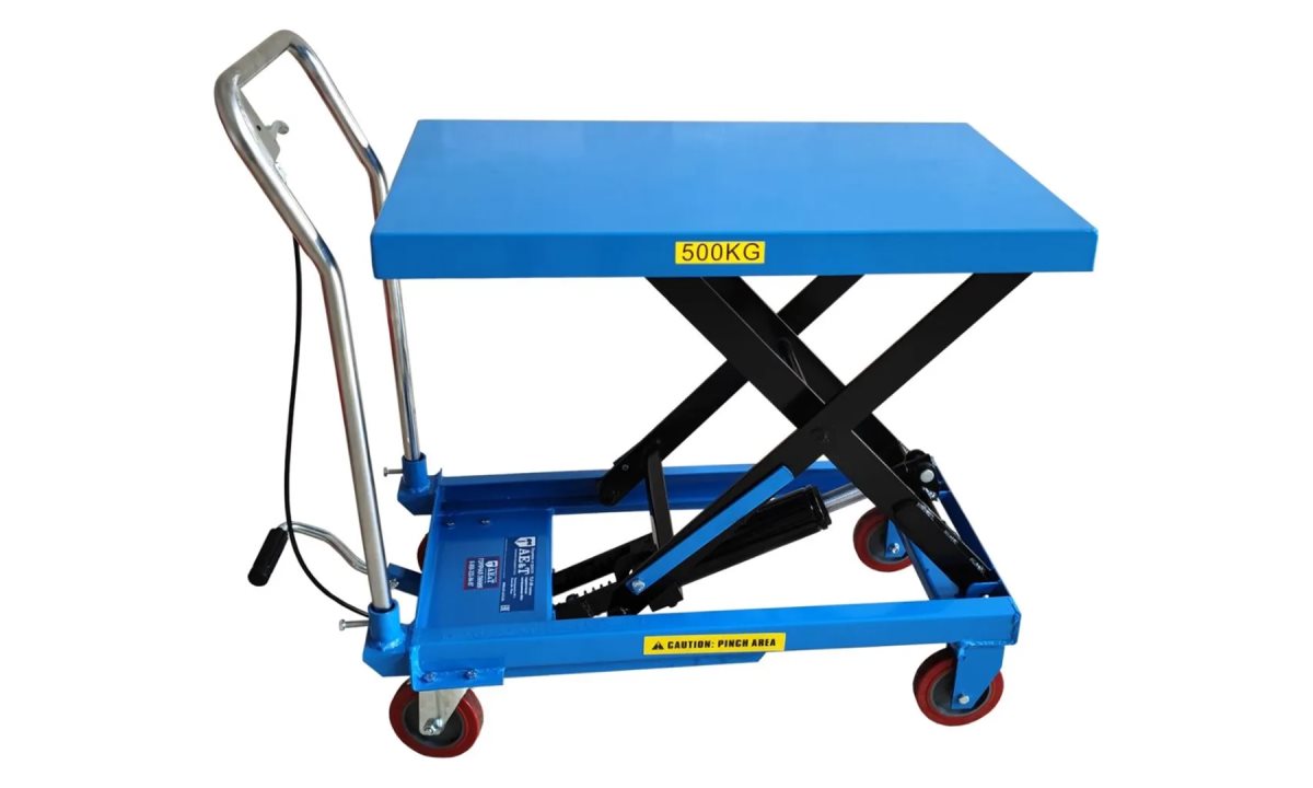  Тележка гидравлическая платформенная TLF-50 AE&T 500кг (1)