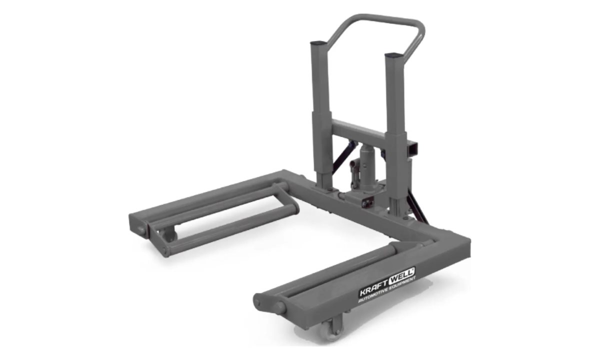  KraftWell KRW-WD10 Тележка гидравлическая г/п 1000 кг. для снятия колес грузовых автомобилей. (0)