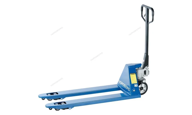 ТЕЛЕЖКА (Рохля) складская гидравлическая 2,5 т, усиленная, с резиновыми колесами NORDBERG N3901-25R фото
