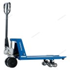  ТЕЛЕЖКА (РОХЛЯ) складская гидравлическая короткая 2,5 т, усиленная, с полиуретановыми колесами NORDBERG N3901S-25 мни (1)