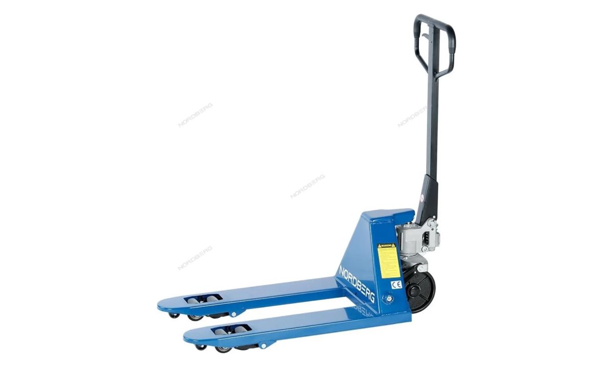  ТЕЛЕЖКА (РОХЛЯ) складская гидравлическая короткая 2,5 т, усиленная, с полиуретановыми колесами NORDBERG N3901S-25 (0)