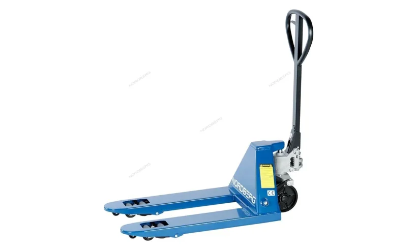 ТЕЛЕЖКА (Рохля) складская гидравлическая короткая 2,5 т, с полиуретановыми колесами NORDBERG N3902S-25 фото