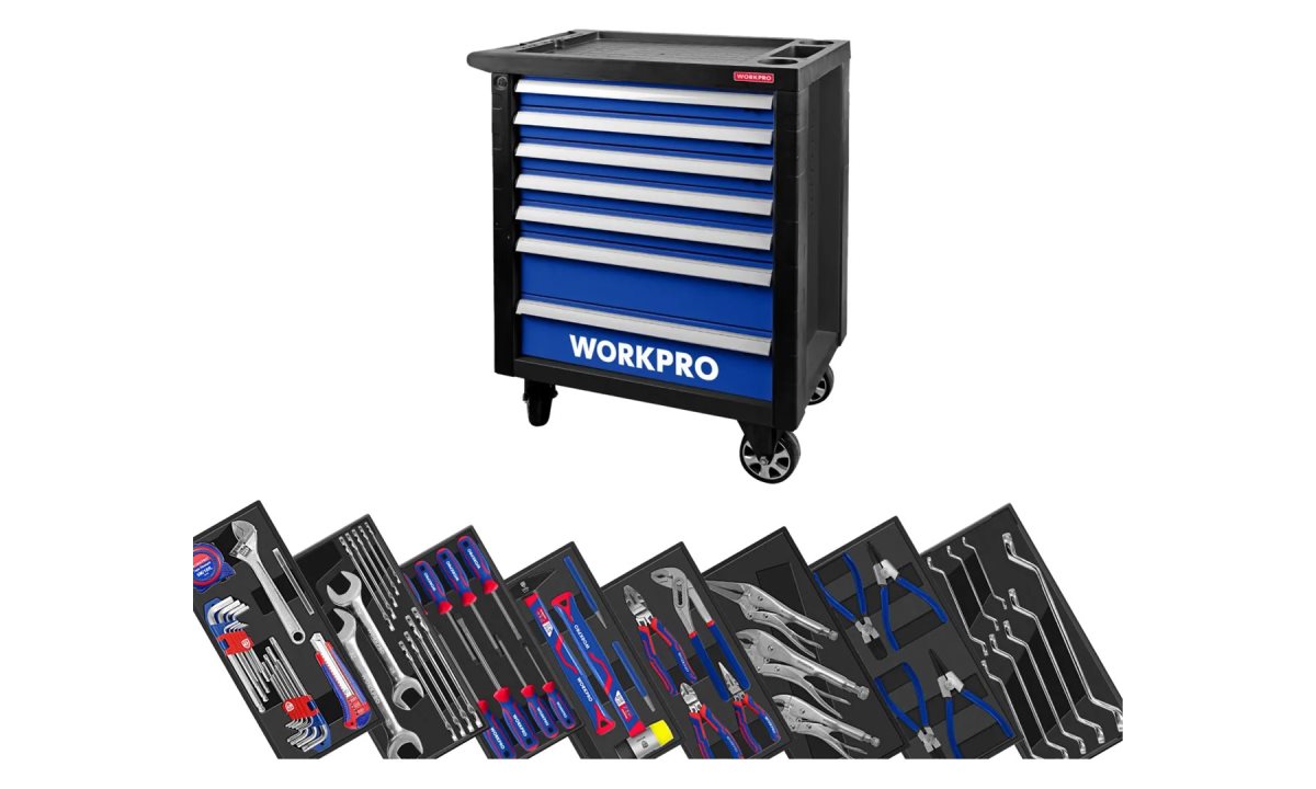  Тележка инструментальная 7 ящиков с 12 ложементами WP285002A WORKPRO (0)