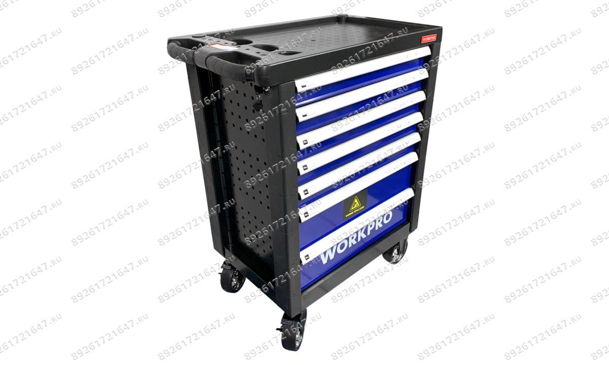  Тележка инструментальная 7 ящиков с 9 ложементами WP285002B WORKPRO (0)