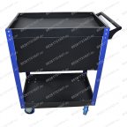  Инструментальная тележка GW-3ST Blue (Great Wolf) с полкой и тремя ящиками мни (7)