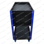  Инструментальная тележка GW-3ST Blue (Great Wolf) с полкой и тремя ящиками мни (8)