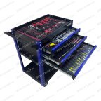  Инструментальная тележка с инструментом GW-3ST1 Blue (Great Wolf, 249 поз) с полкой и тремя ящиками мни (1)