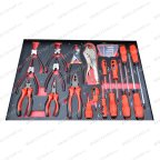  Инструментальная тележка с инструментом GW-3ST2 Blue (Great Wolf, 324 поз) с полкой и тремя ящиками мни (10)