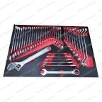  Инструментальная тележка с инструментом GW-3ST2 Blue (Great Wolf, 324 поз) с полкой и тремя ящиками мни (8)