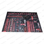  Инструментальная тележка с инструментом GW-3ST2 Blue (Great Wolf, 324 поз) с полкой и тремя ящиками мни (9)