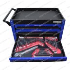  Инструментальная тележка с инструментом GW-3ST2 Blue (Great Wolf, 324 поз) с полкой и тремя ящиками мни (3)