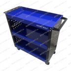  Инструментальная тележка GW-3ST3 BLUE (3 полки, с перфорацией, синяя, Great Wolf) мни (0)