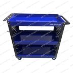  Инструментальная тележка GW-3ST3 BLUE (3 полки, с перфорацией, синяя, Great Wolf) мни (6)