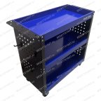  Инструментальная тележка GW-3ST3 BLUE (3 полки, с перфорацией, синяя, Great Wolf) мни (3)