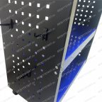  Инструментальная тележка GW-3ST3 BLUE (3 полки, с перфорацией, синяя, Great Wolf) мни (4)