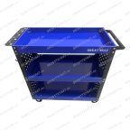 Инструментальная тележка GW-3ST3 BLUE (3 полки, с перфорацией, синяя, Great Wolf) мни (2)