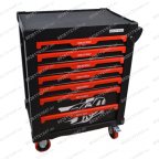  Инструментальная тележка GW-7ST Black (Great Wolf) 7 ящиков, увеличенные колеса с тормозом, ЦЗ, усиленная мни (0)